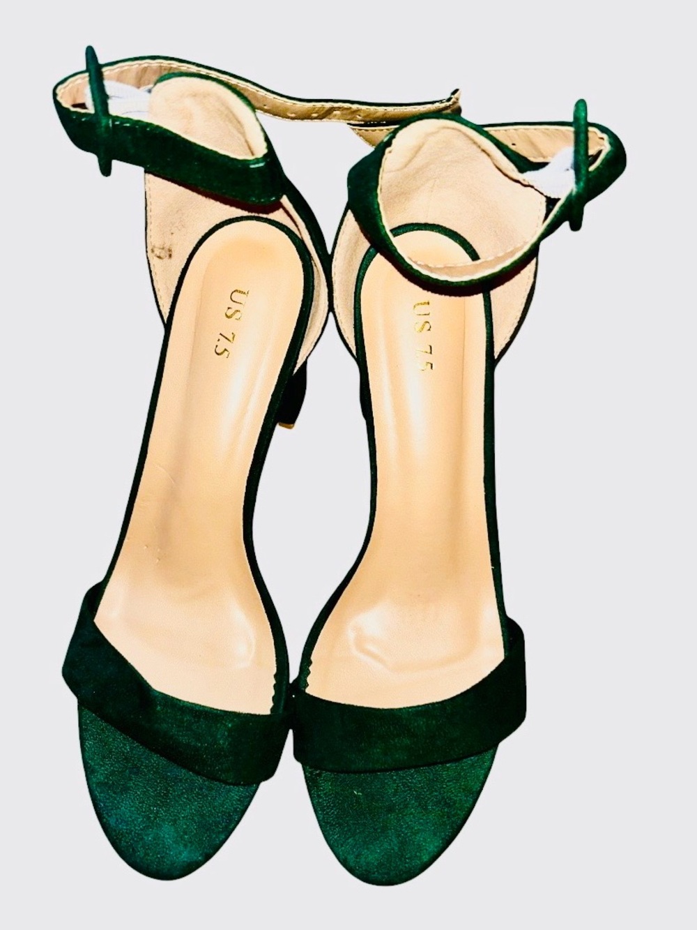 Women’s Ankle Strap Heeled Sandals - Green
